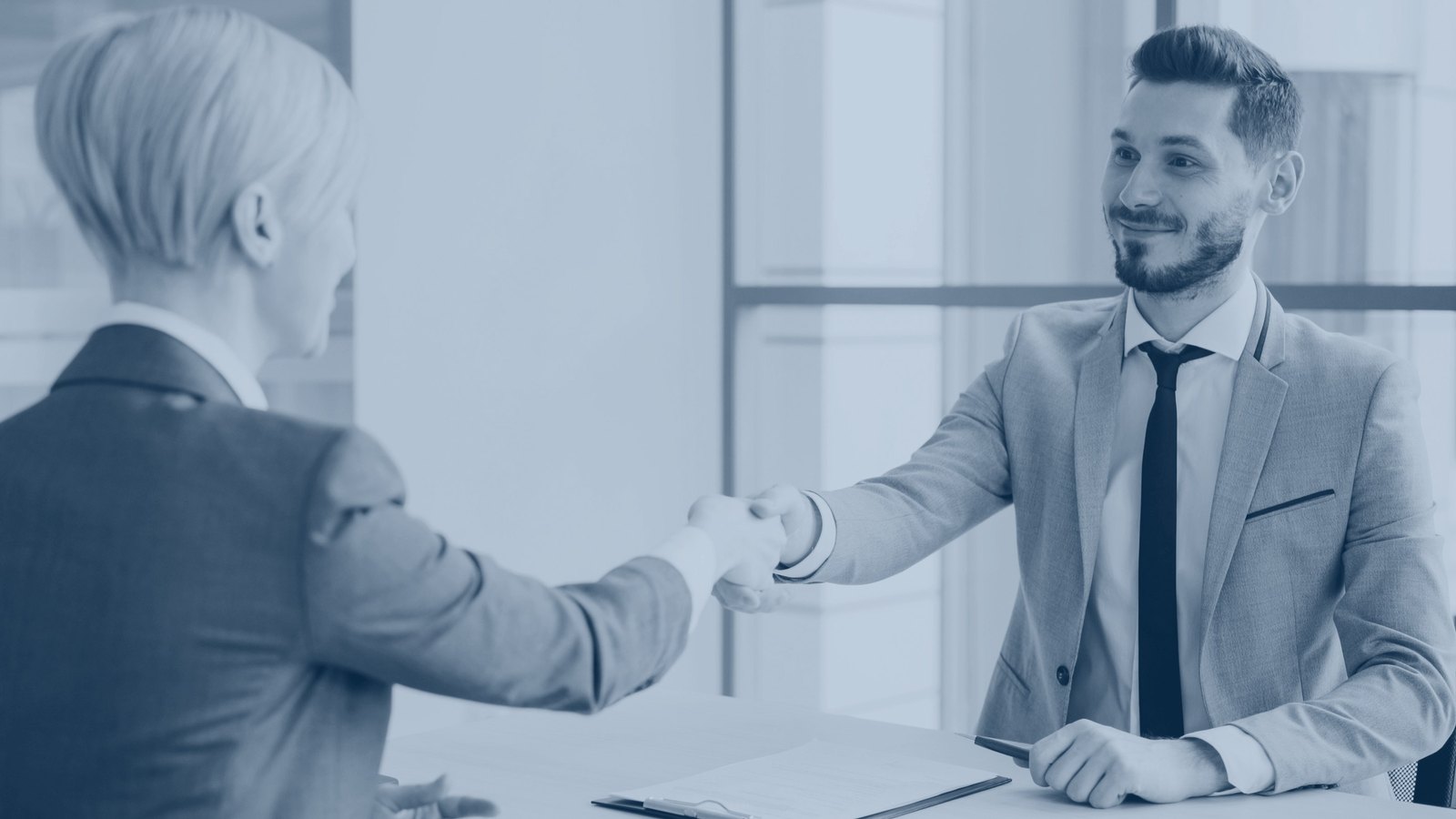 An interview and selection setting